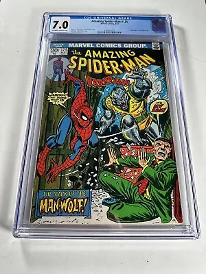 Buy Amazing Spider-Man #124 1st App Of Man-Wolf CGC 7.0 Marvel Comics • 139.91£