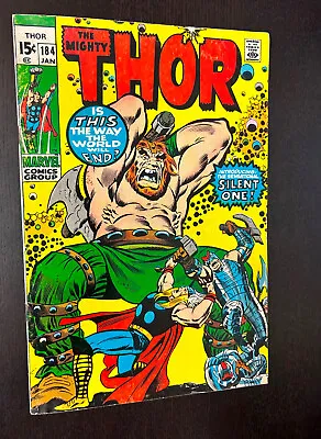 Buy THOR #184 (Marvel Comics 1971) -- Bronze Age Superheroes -- VG • 6.39£
