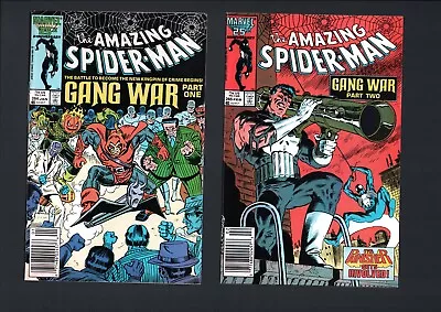 Buy Amazing Spider-Man #284 285 286 287 288 Marvel 1987 NEWSSTAND GANG WAR SET LOT • 39.53£