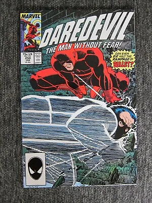 Buy Daredevil #250 NM- Vs Bullet Marvel Comics 1987 John Romita Jr. Ann Nocenti Fear • 6.33£