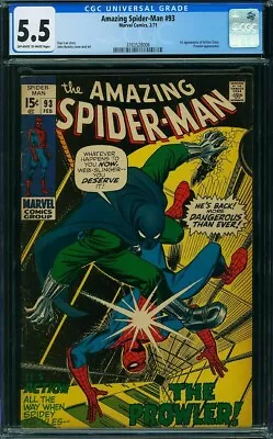 Buy AMAZING SPIDER-MAN  # 93  Awesome  PROWLER!!  CGC5.5   3763528006 • 52.96£