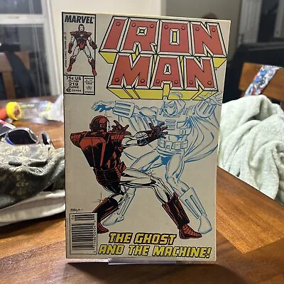 Buy Iron Man #219 1st Appearance App Ghost Thunderbolts Marvel Comics 1987 Newsstand • 20.11£