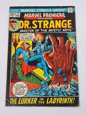 Buy Marvel Premiere 5 Doctor Strange 1st Team App Te Vishanti Bronze Age 1972 • 16£