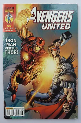 Buy The Avengers United #55 - Marvel UK Panini 17 July 2005 VF- 7.5 • 5.25£