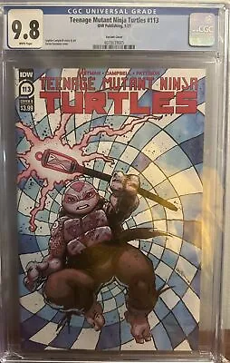 Buy Teenage Mutant Ninja Turtles 113 Cover B CGC 9.8 1st Tokka Rahzar In Continunity • 59.96£