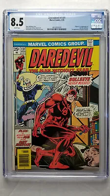 Buy Daredevil #131 CGC 8.5 VF+    WHITE       Origin 1st Appearance Of Bullseye • 537.48£
