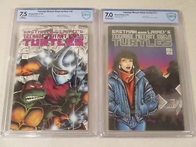 Buy Teenage Mutant Ninja Turtles 10 Cbcs 7.5 & Tmnt 11 Cbcs 7.0 • 31.67£