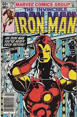 Buy IRON MAN #170 NEWSSTAND Marvel 1983 1st James Rhodes As Iron Man • 7.94£