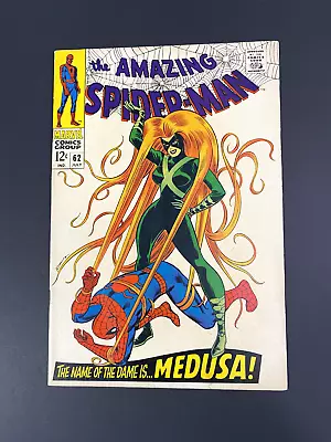 Buy Amazing Spider-Man #62 - Medusa - Silver Age Marvel - VF/NM - Really Nice Copy! • 175.89£