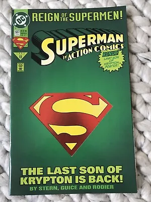 Buy Superman In Action Comics #687 1993 Dc Comics Last Son Of Krypton Poster • 4£