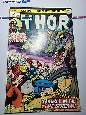 Buy The Mighty Thor #243 - 1st Time Twisters - KEY - Loki - 1975 - VG+ • 8.79£