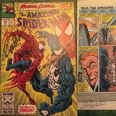 Buy Amazing Spider-Man #378 Signed By Mark Bagley, Randy Emberlin & David Michelinie • 48.20£