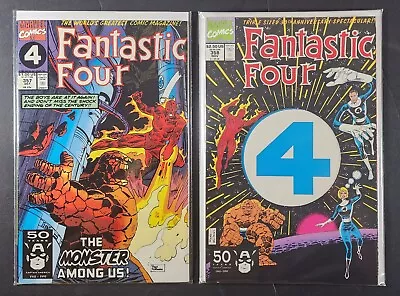 Buy Fantastic Four #357 & 358 High Grade Direct Edition 1991 Marvel Comics Lot Of 2 • 7.88£