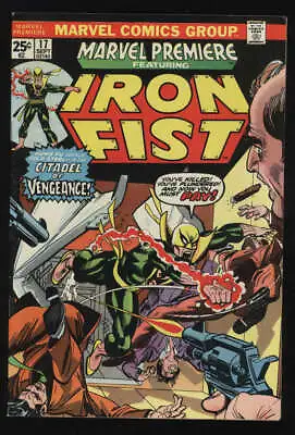 Buy Marvel Premiere #17 VF- 7.5 OW Pgs Iron Fist Marvel • 14.30£