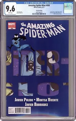 Buy Amazing Spider-Man #658C 2nd Printing CGC 9.6 2011 4391282016 • 71.25£