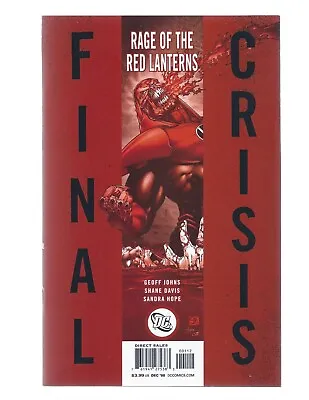 Buy Final Crisis Rage Of The Red Lanterns #1 2nd Print 2008 DC • 13.30£