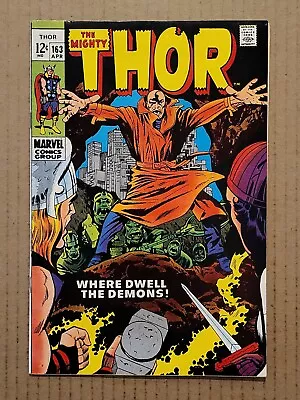 Buy Thor #163 2nd Appearance Of Him Marvel 1969 VF+ • 43.97£