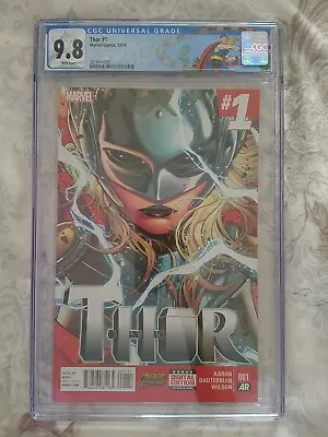 Buy Thor #1 CGC 9.8 Jane Foster Becomes Thor 2014 With Custom Label NM 🔥🔥🔥 • 230£