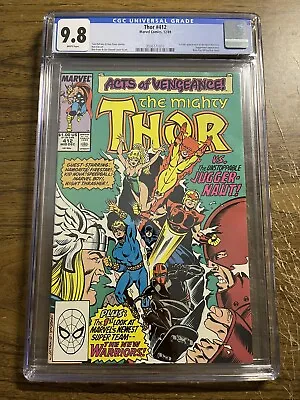 Buy Thor #412 CGC 9.8 KEY 1st Full Appearance Of The New Warriors • 227.86£