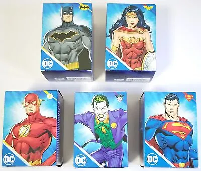 Buy DC Auchan Set Of 5 LED Batman Superman Flash Joker Wonder Woman Statuettes • 37.87£