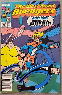 Buy Avengers West Coast 46 1989 Key Newsstand 1st Team App Great Lake Avengers *CCC* • 10.43£