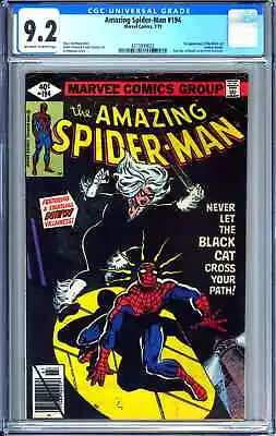 Buy Amazing Spider-man #194 (1979) - CGC 9.2 - BLACK CAT FIRST APPEARANCE • 349.99£