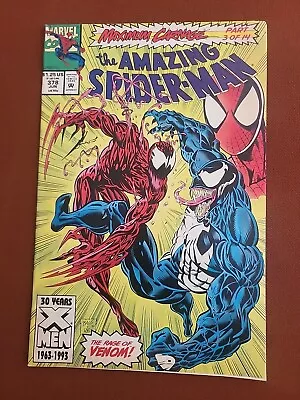 Buy The Amazing Spider-Man #378 Vol. 1 Maximum Carnage Part 3 Marvel Comics '93 • 6.35£