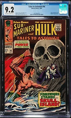 Buy Tales To Astonish #96 CGC 9.2 | Marvel, 1967 Off-White To White Pages Hulk App • 119.93£