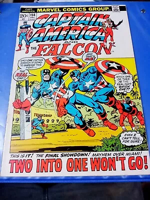 Buy Captain America #156 December 1972 Bagged And Boarded Writing On Back Cover • 35.56£