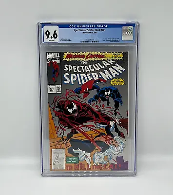 Buy Spectacular Spider-Man #201 CGC 9.6 White Pages Venom And Carnage • 46.52£