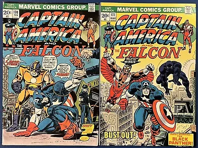 Buy Captain America #170, 171 Marvel Comics 1973 Moonstone, Falcon, Black Panther • 18.94£