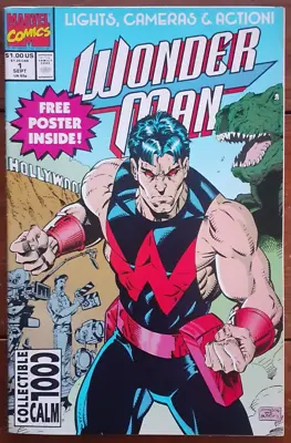 Buy Wonder Man 1, Free Poster, Marvel Comics, September 1991, Fn • 5.99£