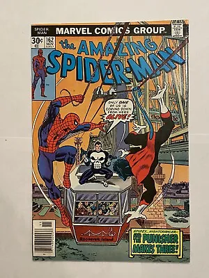 Buy Amazing Spider-Man 162 NEWSSTAND 1st App Jigsaw Punisher App Bronze Age 1976 • 31.43£