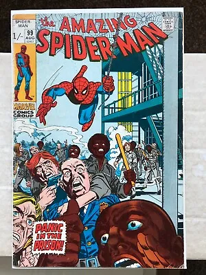 Buy Amazing Spider-Man 99 (1971) Panic In The Prison. Johnny Carson/Ed McMahon App • 27.99£