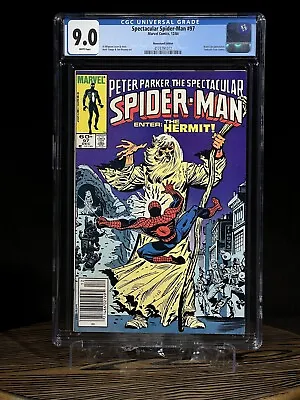 Buy SPECTACULAR SPIDER-MAN #97 Newsstand 1984 CGC 9.0 KEY 1st App Spot Spiderverse • 143.11£