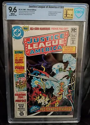 Buy Justice League Of America #193  NM+ 9.6⛓️Golden State Pedigree⛓️High Grade⛓️CBCS • 157.67£