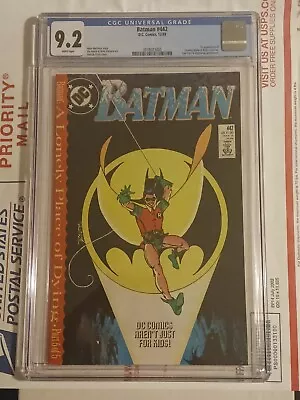 Buy Batman #442 CGC 9.2 WP 1989 1st App Timothy Drake In Robin Costume DC Key • 19.75£