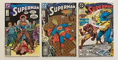 Buy Superman #25, 26 & 27 Copper Age Comics (DC 1988) 3 FN+ To VF+ Condition Issues • 14.50£