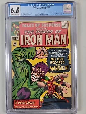 Buy Tales Of Suspense #55 CGC 6.5 3rd MANDARIN APPEARANCE Pepper Potts Pin Up Page! • 241.28£