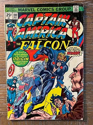 Buy Captain America And The Falcon #180, Very Good, The Coming Of The Nomad! • 35.58£