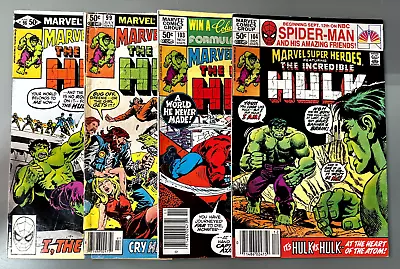 Buy Marvel Super-Heroes Feat. Incredible Hulk #98 - 99 - 103 - 104 - Cry Havok! 1981 • 7.90£