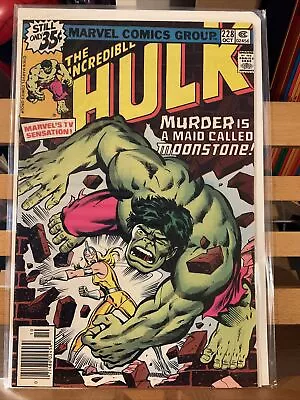 Buy The Incredible Hulk #228 (1978) 1st Appearance Of Moonstone NEWSSTAND. • 11.98£