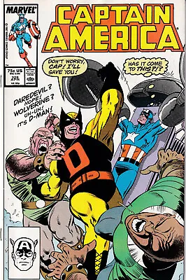 Buy CAPTAIN AMERICA Vol. 1 #328 April 1987 MARVEL Comics - Demolition Man • 29.06£