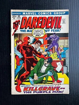 Buy DAREDEVIL #88 June 1972 KEY ISSUE 1st Appearance Mr. Fear Black Widow Origin • 21.35£