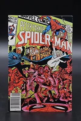 Buy Spectacular Spider-Man (1976) #69 Newsstand Ed Hannigan Cloak & Dagger Cover VF • 5.97£