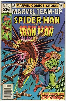 Buy Marvel Team Up #48 ORIGINAL Vintage 1976 Spider-Man Iron Man • 11.91£