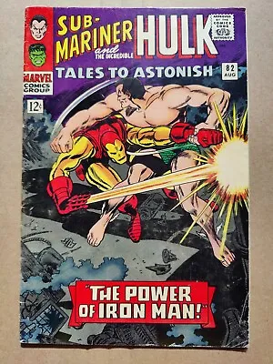 Buy Sub-Mariner And The Incredible Hulk #82 Tales To Astonish 1966 VG MARVEL • 23.19£