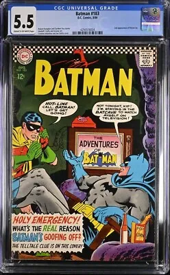 Buy Batman #183 CGC 5.5 (1966). 2d Poison Ivy App.  Classic Infantino/Giella Cover.  • 114.64£