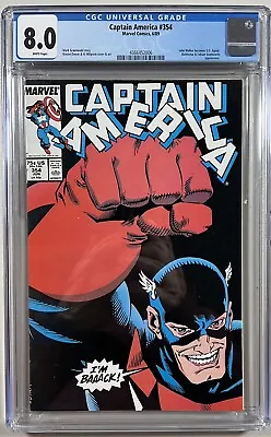 Buy Captain America 354 (Marvel, 1989)  CGC 8.0 WP  **1st Appearance US Agent** • 32.16£