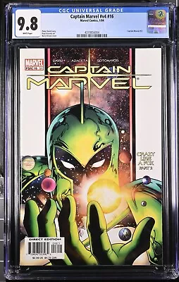 Buy Captain Marvel #16 CGC 9.8 1st Appearance Phyla-Vell Quasar GOTG 2004 Marvel • 106.56£